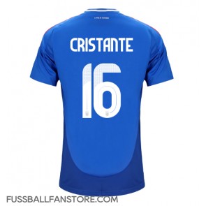 Italien Bryan Cristante #16 Replik Heimtrikot EM 2024 Kurzarm